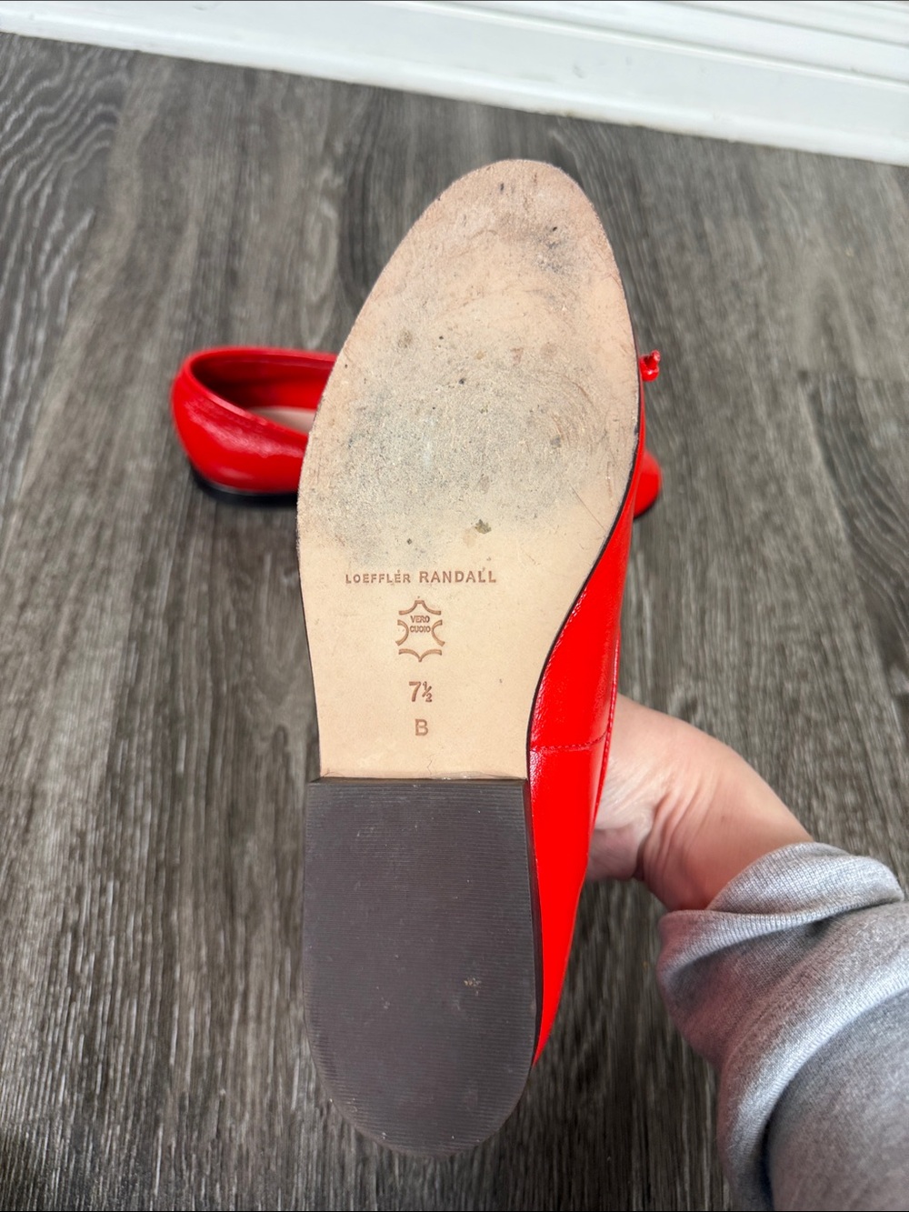 LOEFFLER RANDALL Noelle Red Ballet Flat - Picture 6 of 14